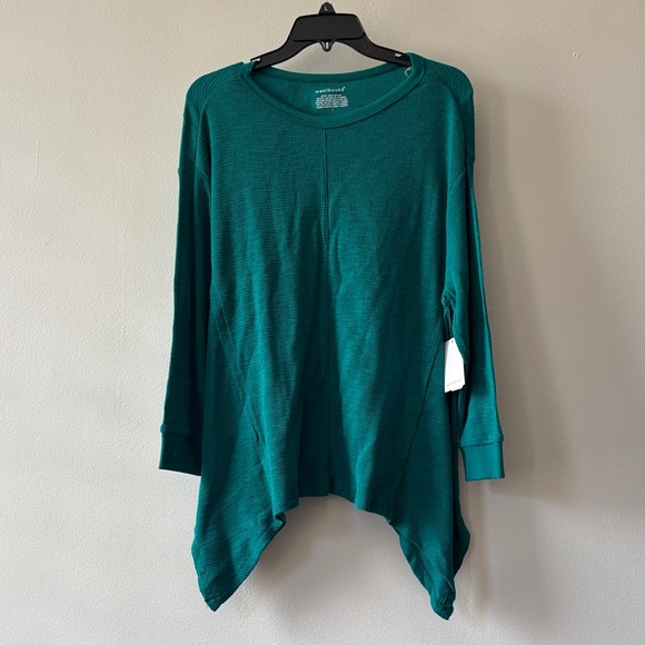 Westbound Sweaters - Teal Long Sleeve Top